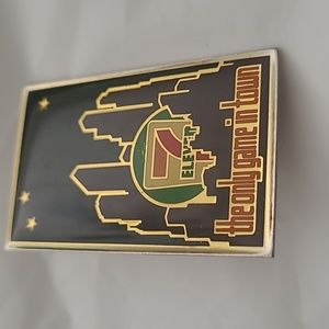 RARE Retro-Vintage 90s, Large🥤 7 Eleven Hat Enamel Pin, "The Only Game in Town"